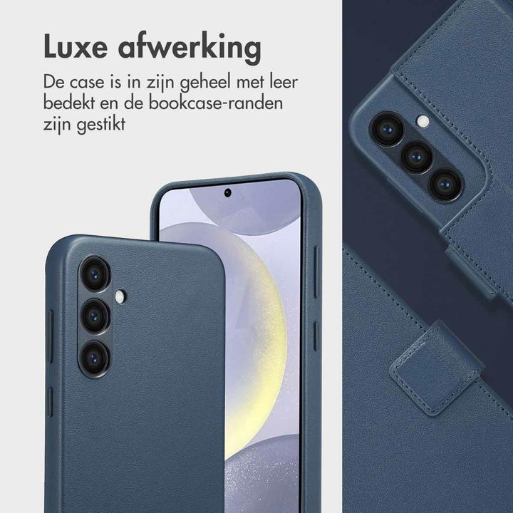 Produktbild Accezz Leather Bookcase 2-in-1 met MagSafe Samsung Galaxy S24 Plus - Nightfall Blue (Samsung Galaxy S24+)