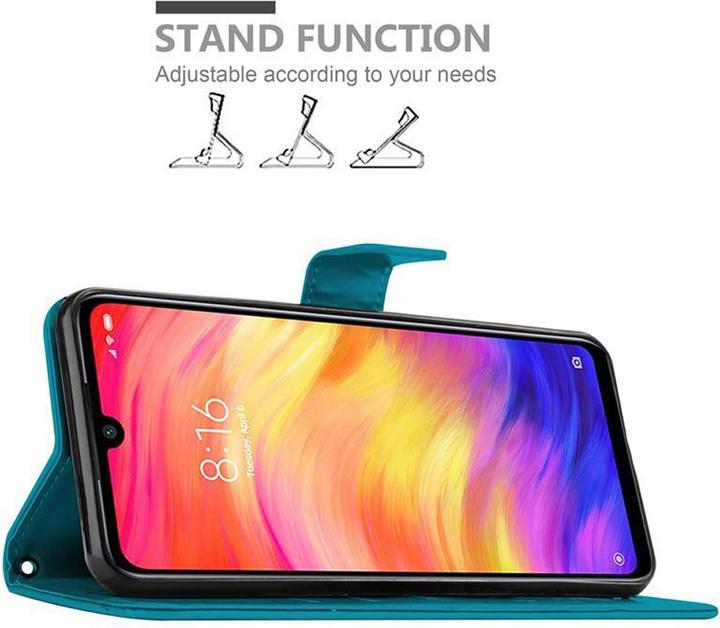 Actual product image Cadorabo Flower Book cover (Xiaomi Redmi Note 7)