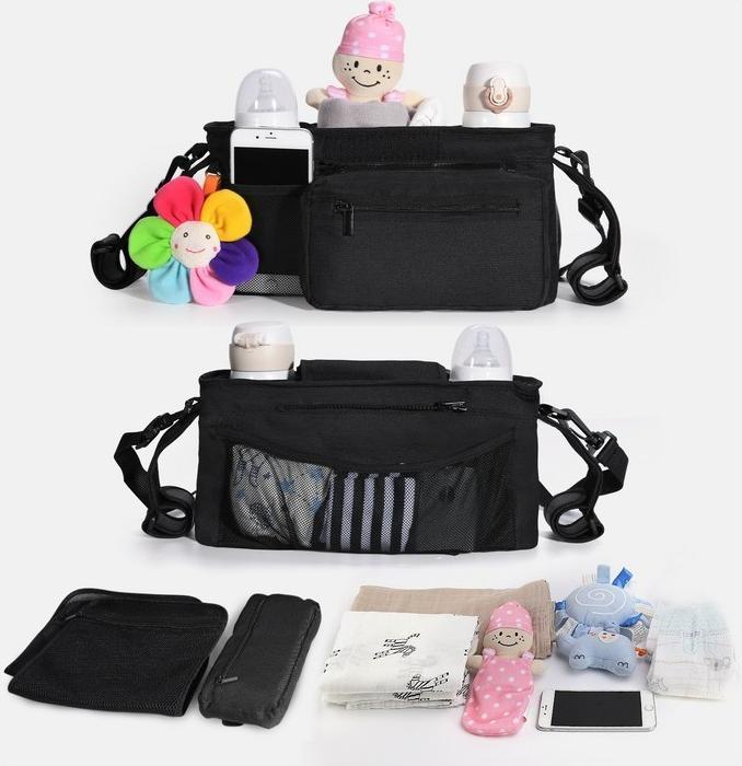 Actual product image Momcozy Stroller Organizer with Cup Holders
