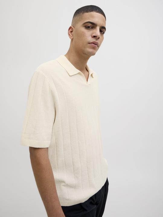 Actual product image Jack & Jones Jorvarenna Knit Ss Split Neck (L)