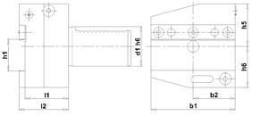 Produktbild Fortis Abstechhalter VDI rechts AR 40x26mm