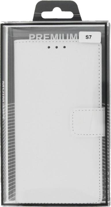 Produktbild OEM Slim Leather Book Case for Galaxy S7 Edge - white (Samsung Galaxy S7 Edge)