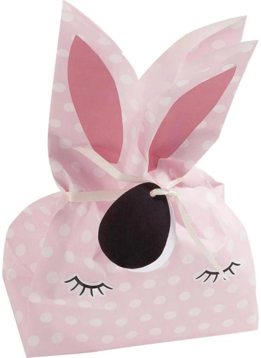 Produktbild Folia Bastelset Papiertüten-Set Häschen braun/rosa/weiss 9 St. (Geschenktüte, 9 x)