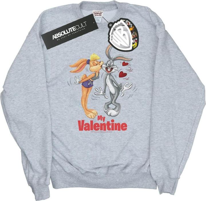 Actual product image Looney Tunes Girls Bugs Bunny And Lola Valentine's Day Sweatshirt (152, 158)