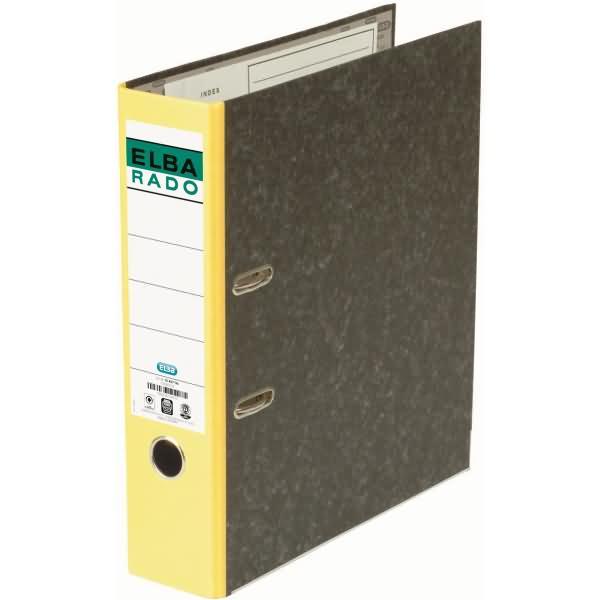 Produktbild Elba Ordner rado 100022600 DIN A4 80mm Pappe gelb (100022600) (A4, 80 mm, 1 Stück)
