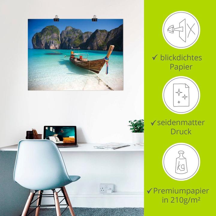 Produktbild Artland Maya Bay, Koh Phi Phi Leh, Thailand T5VI (40 x 30 cm)