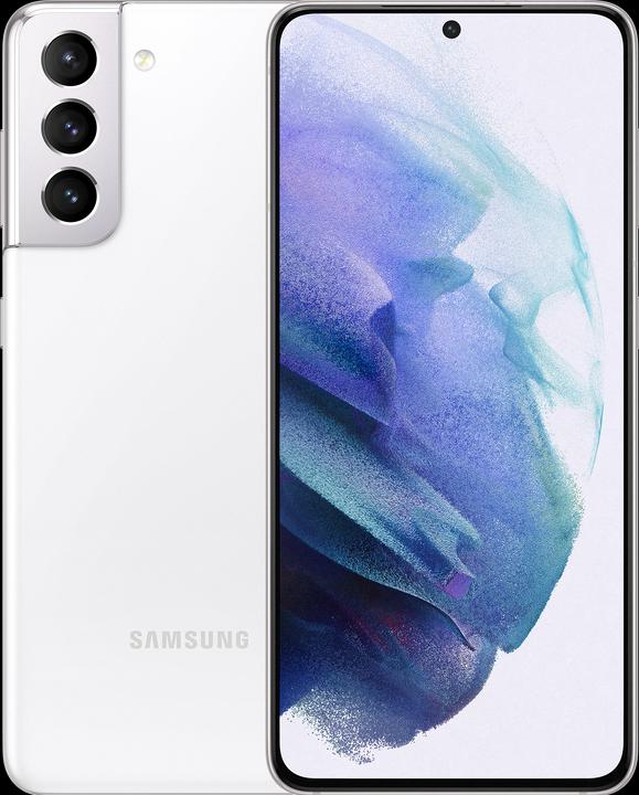 Samsung Galaxy S21 UE (128 Go, Phantom White, 6.20", Double SIM, 12 Mpx, 5G)
