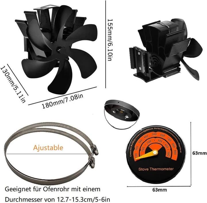 Produktbild Highsam Kaminventilator (Ofenrohr)