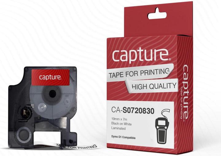 Actual product image Capture Basic Labels - Black on White