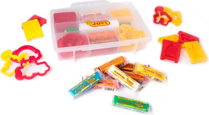 Produktbild Jovi Plastilin mit Zubehör + Formen + Werkzeuge Koffer