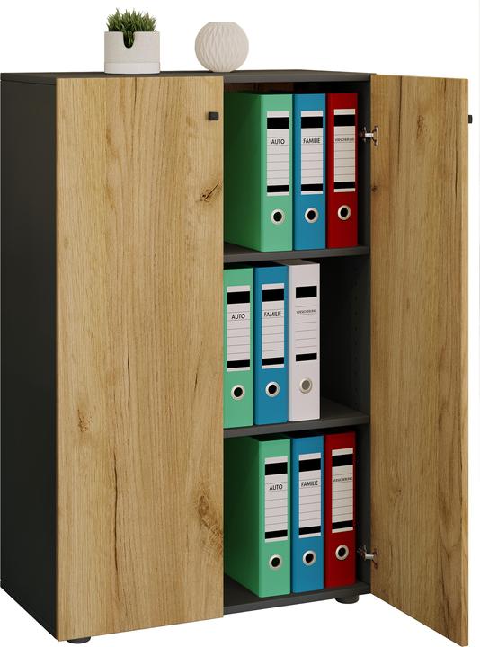 Actual product image VCM Office cabinet Filing cabinet Lona 3 compartments (70 x 111 x 38 cm)