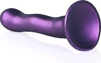 Image du produit Ouch! Ultra Soft Curvy G-Spot Dildo -7"/17 cm-Metallic Purple