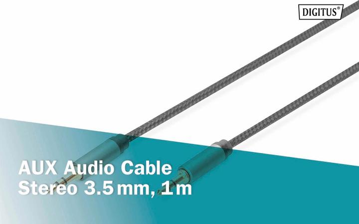 Actual product image Digitus Audio connection cable, 3.5 mm jack to 3.5 mm jack (1 m)