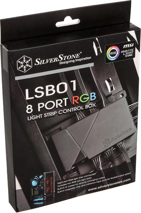 Produktbild Silverstone RGB-LED-Hub + 2x LED-Streifen (RGB)