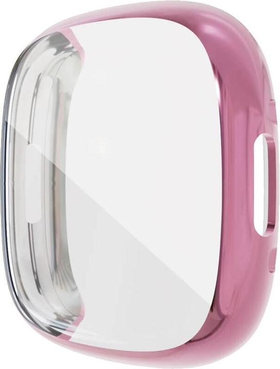 Cover-Discount Fitbit Versa 4 / Fitbit Sense 2 - Etui de protection en caoutchouc rose