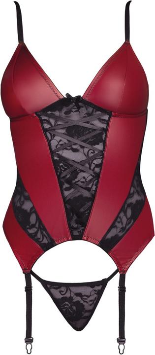 Produktbild Cottelli Collection Strapshemd rot/schwarz M (M)