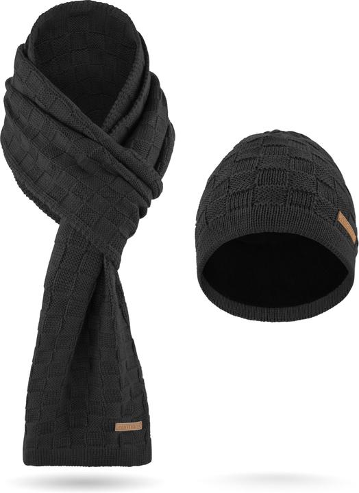 Produktbild Normani Winterset aus Merinowolle Schal und Mütze Muster Yuma - 9571 (One Size)