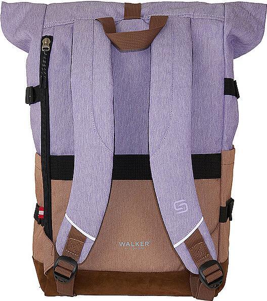 Actual product image Walker School rucksack Roll up two Lavend/Biscuit (30 l)