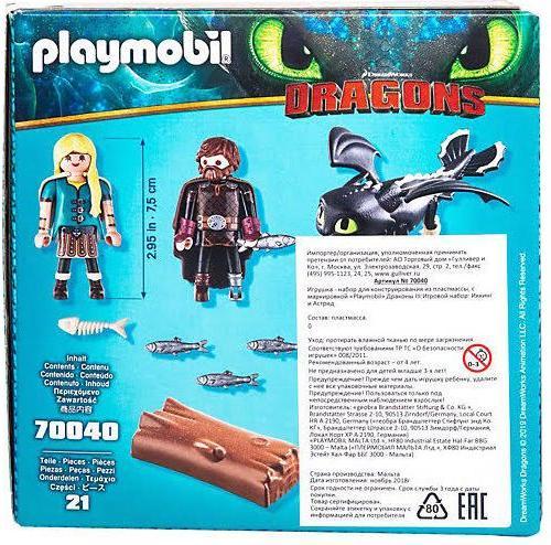 Actual product image Playmobil Hicks and Astrid (70040, Playmobil Dragons)