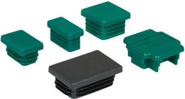 Actual product image Walraven End plug green plastic - PE for RapidRail WM0 - 27x18mm