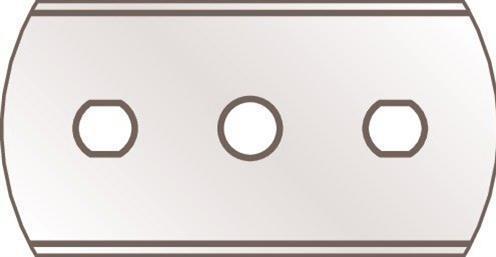 Actual product image Martor Knivblad 36010 rounds 0.1mm (10) (Replacement blade)