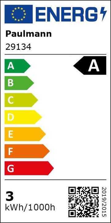 Energy Label Paulmann Drop Eco-Line filament (E14, 2 W, 525 lm, 1 x, A)
