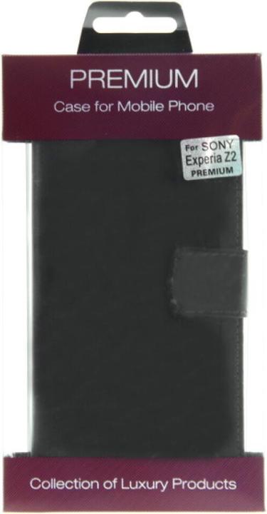Produktbild NoName Slim Leather Book Case for Sony Xperia Z2 - black 4250710552733 (Sony Xperia Z2)