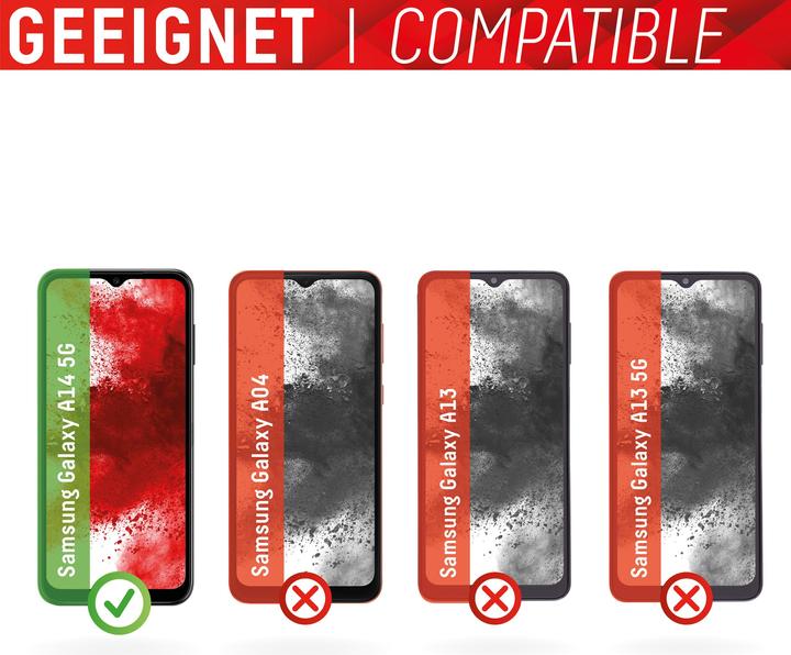 Actual product image Displex Real Glass, 2D Panzerglas (1 Piece, Samsung Galaxy A14 5G)