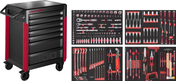 Kraftwerk Pro Line workshop trolley drawers (238 x)