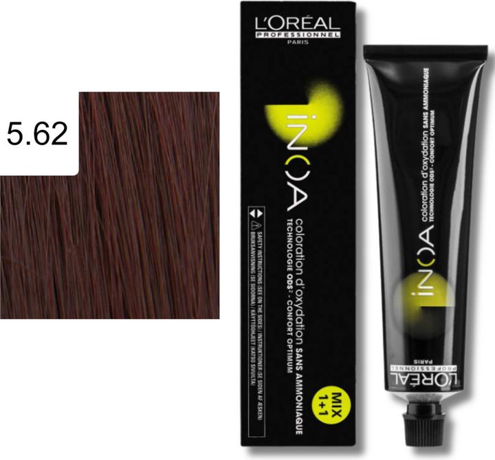 Actual product image L'Oréal Professionnel INOA Carmilane C5.62 Light Brown Red Irisé (5.62 Light brown red Irisé)