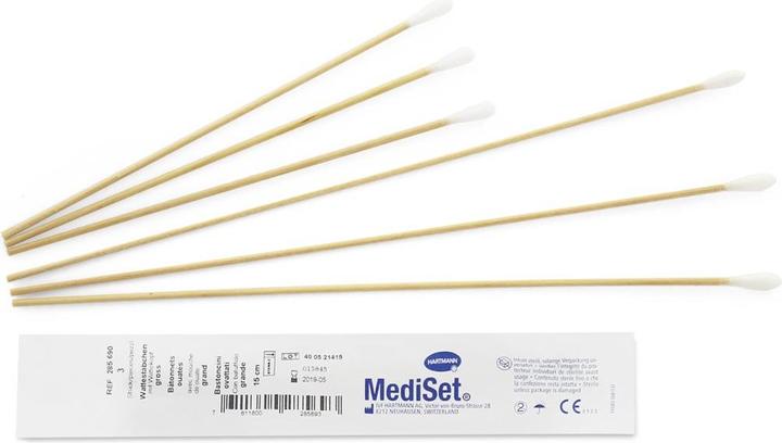 Produktbild Mediset Wattestäbchen 15cm gross