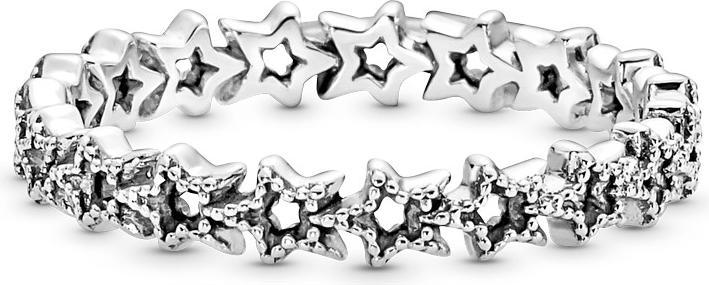 Image du produit Pandora Bague étoiles asymétriques (52, Argent 925)