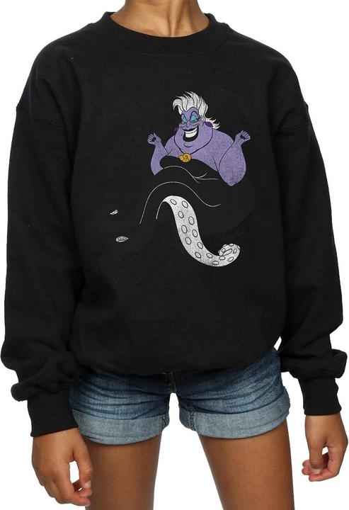 Actual product image Disney Girls The Little Mermaid Classic Ursula Sweatshirt (152, 158)