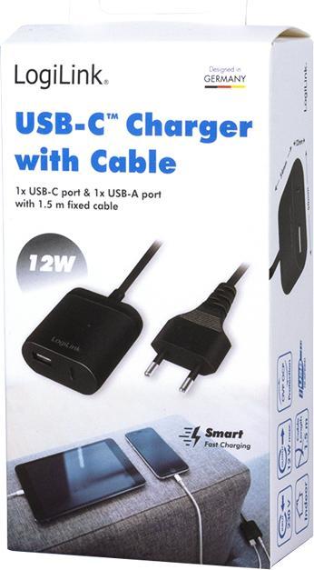 Image du produit LogiLink Fiche d'adaptation USB avec câble fixe (12 W)