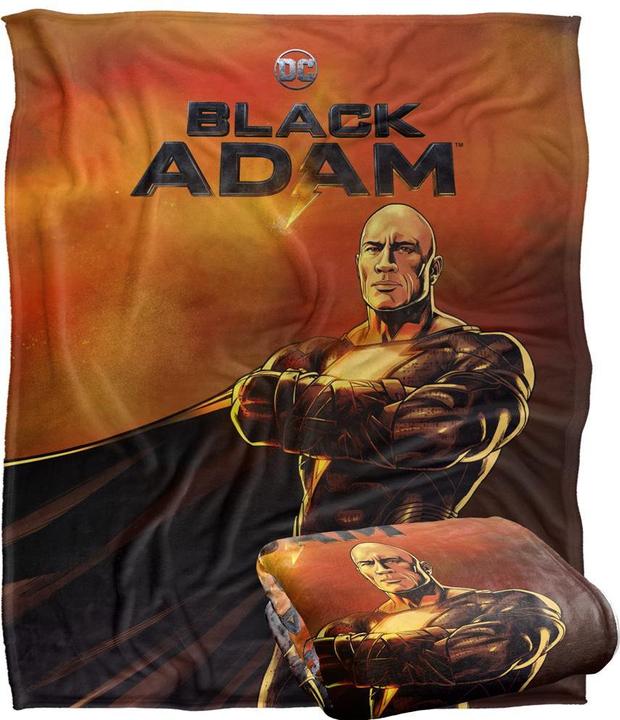 Actual product image Black Adam Pose Blanket (152 x 127 cm)