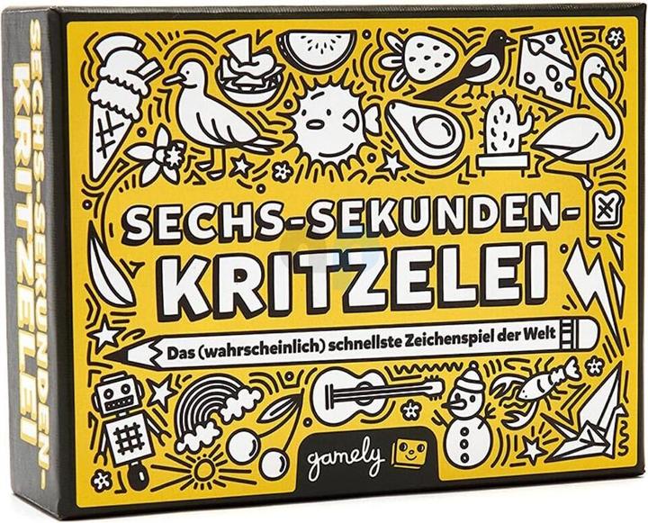 Actual product image Gamely SIX-SECOND SCRITZELEI - The (probably) fastest drawing game in the world (German)