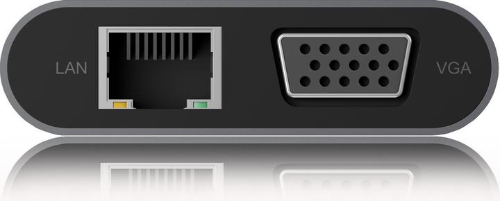 Produktbild Icy Box IB-DK4040-CPD - USB Type-C mini Dock PD (USB-C, 10 Ports)