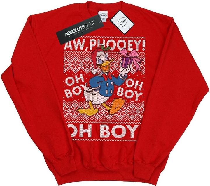 Immagine prodotto Disney Donald Duck Christmas Fair Isle Felpa Ragazze (140, 146)