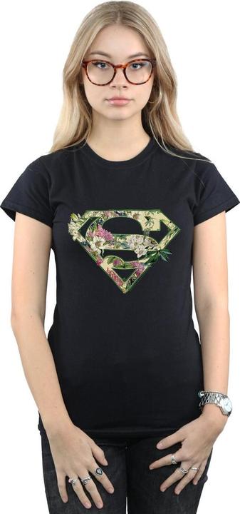 Immagine prodotto Supergirl Floral Shield Maglietta Donna (M)