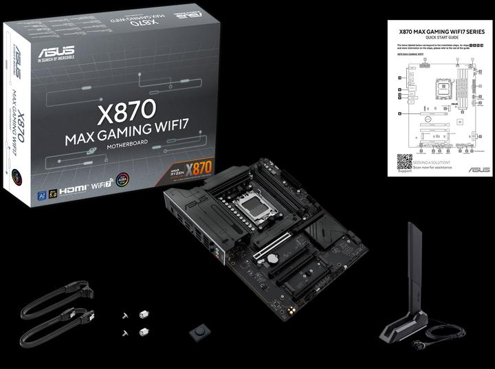 Actual product image ASUS MB AMD AM5 X870 MAX GAMING WIFI7 (AM5, AMD X870, ATX)