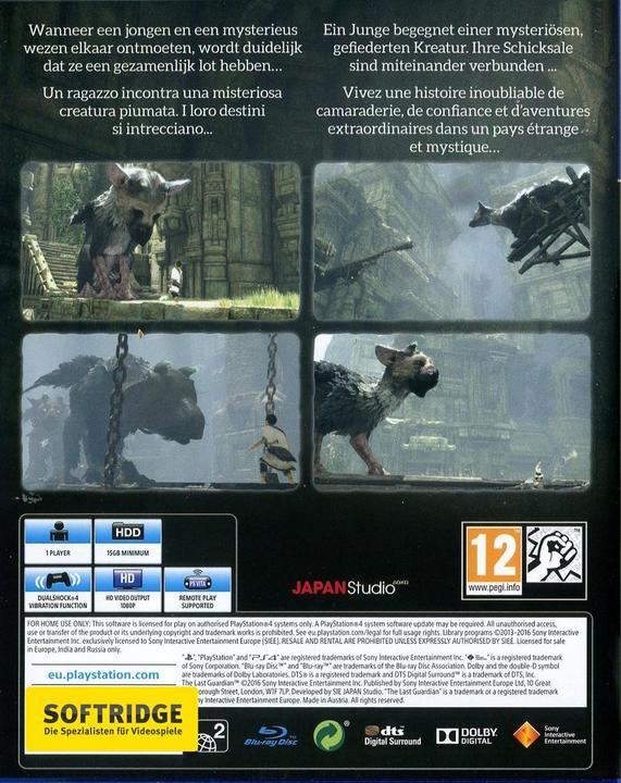 Immagine prodotto Sony L'ultimo guardiano (PS4, Multilingue)