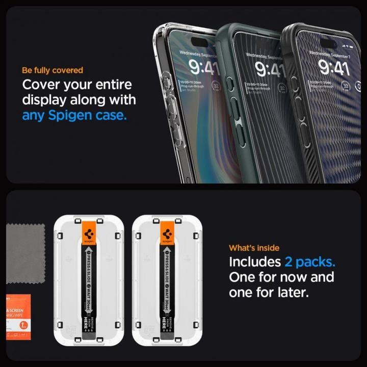 Actual product image Spigen EZ Fit (2 Piece, Apple iPhone 15 Pro Max)