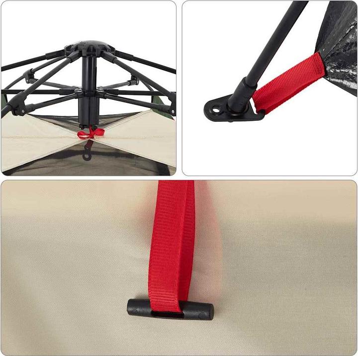 Actual product image VidaXL Camping tent 4 persons Quick Release (Dome tent, 4.55 kg, 4 persons)