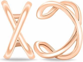 Immagine prodotto Brilio Argento - Romantici orecchini placcati oro a forma di cuore EA391R (Argento)