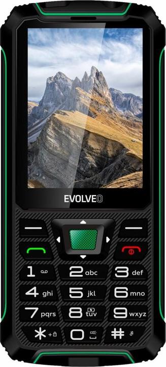 Immagine prodotto Evolveo StrongPhone W4, vodot??sn?? odoln? Telefono dual SIM,??erno-zelen? (2.80", 2 Mpx, 2G)