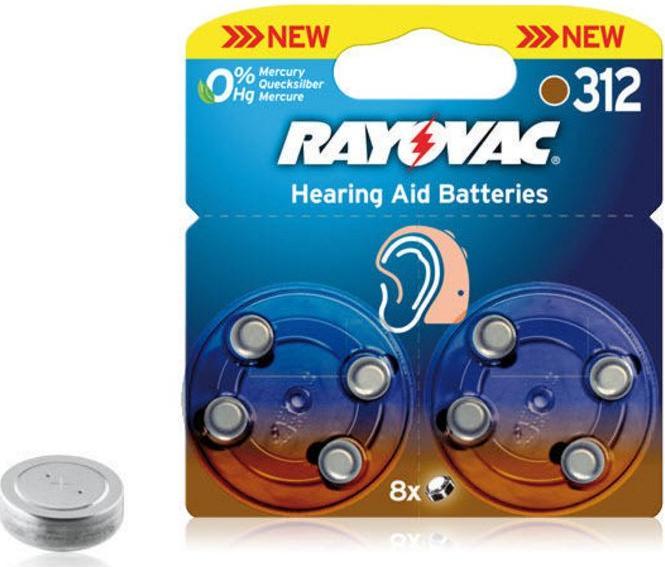 Actual product image Rayovac Acoustic 312 (8 pcs., A312, 180 mAh)
