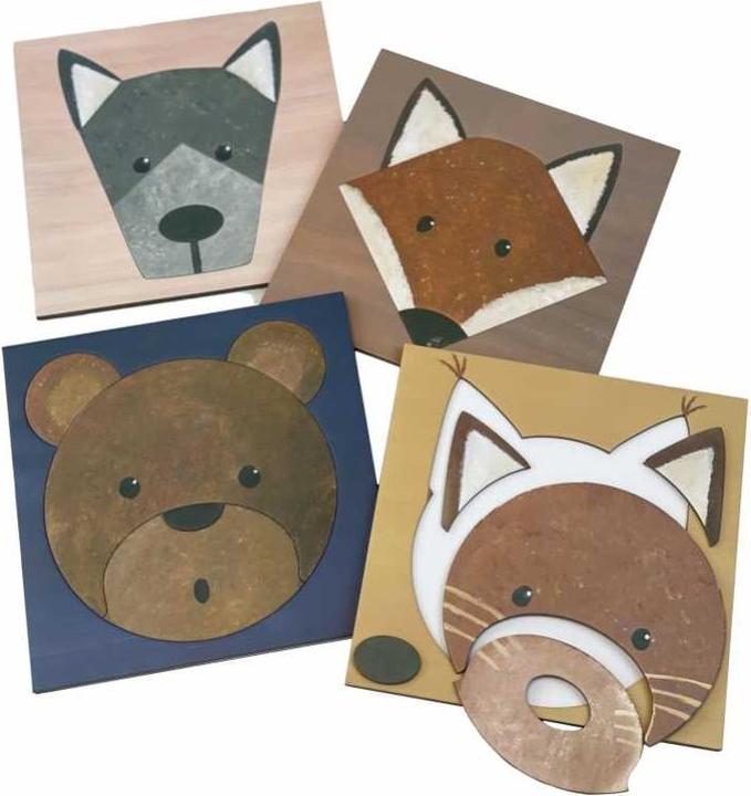 Produktbild Egmont Waldtier-Puzzles aus Karton (4 Teile)