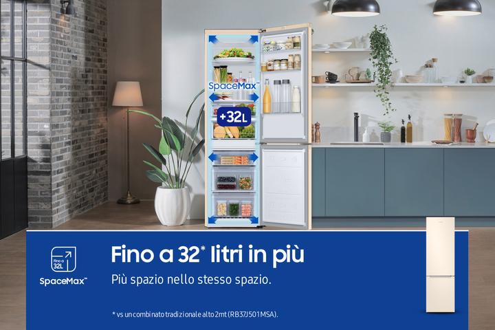 Produktbild Samsung RB38C603DEL EcoFlex AI Freistehender Kombikühlschrank mit Gefrierfach Wifi 2m 39 (390 l)