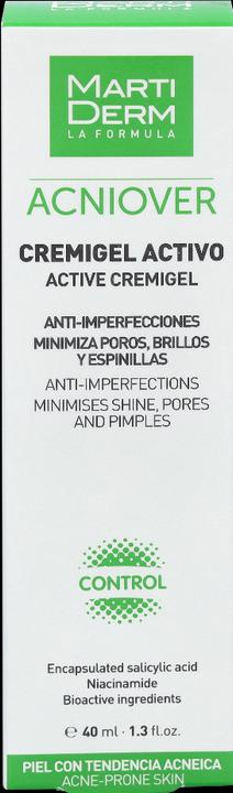 Energy Label Martiderm Acniover Anti-Imperfections Cream Gel (Gel, 40 ml)