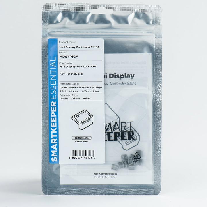 Image du produit Smart Keeper Mini Display Port Mini Blocker gris 10 pcs.